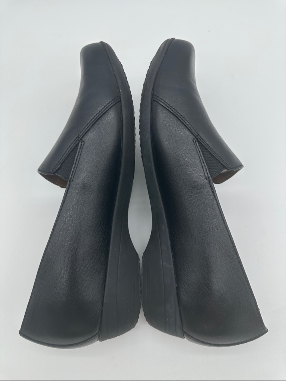 Dansko Black Leather Slip-On Flats - Picture 5 of 10